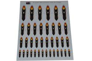 Eumer Substitute jungle cock feathers natural