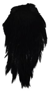 Eumer Indian cock neck cape hackle black