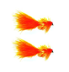 Classic Streamerperho G/Nugget Wooly Bug orange #10 - 2 kpl