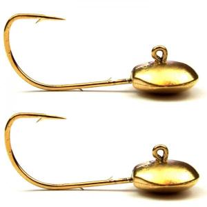 Jasu Tungsten Ice Fishing Jig Head 2 g #1 gold - 2 pcs
