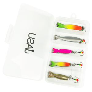 Jasu ALU Vertical Ice Fishing Spoon Kit for Zander