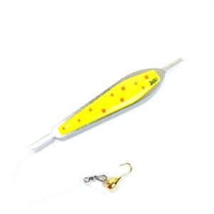 Jasu Sliding spoon 6 cm yellow/orange + Mormyshka
