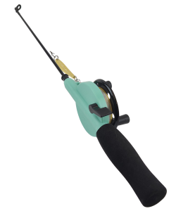 Jasu Ice Fishing Set 60 mm with line and vertical jig gold