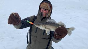 Zander Ice Fishing Courses on Lake