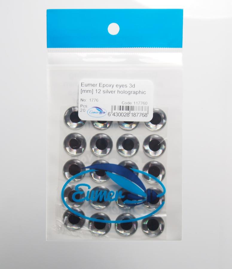 Classic 3D epoxy eyes 12mm