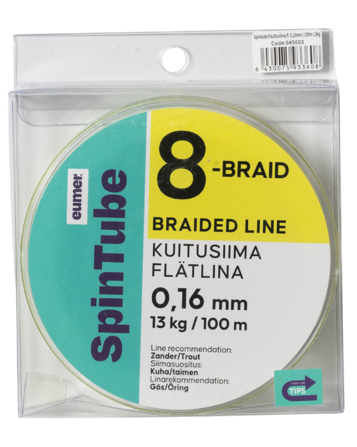 Spintube 8 Kuitusiima 100 m 