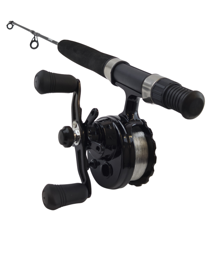 Jasu Ice fishing set with geared reel Medium + line