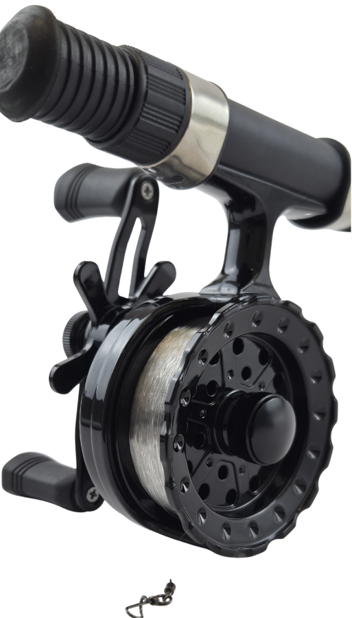 Jasu Ice fishing set with geared reel Medium + line