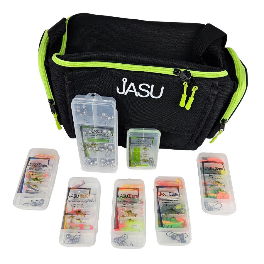Jigisetti ahvenelle + kalastuslaukku #M